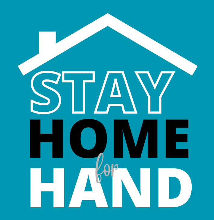 Stay Home for HAND logo